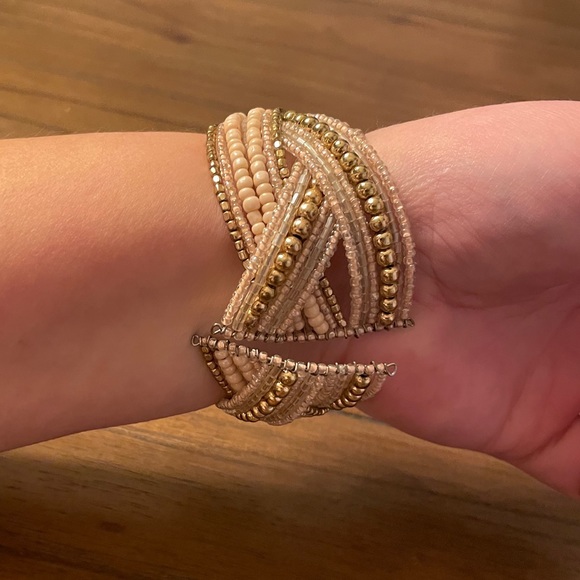 Francescas Beaded Braided Cuff Bracelet - Picture 4 of 4